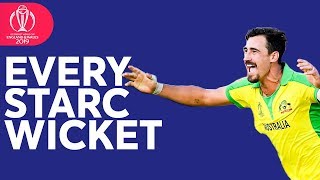 Every Mitchell Starc Wicket at the 2019 ICC Cricket World Cup [upl. by Ralyks]