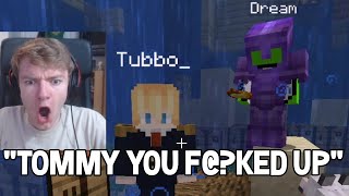 TommyInnit goes against Dream and betrays Technoblade  Dream SMP [upl. by Gilliam5]