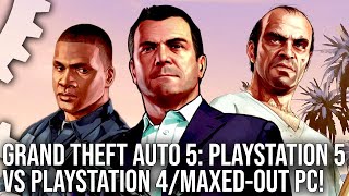 Grand Theft Auto 5 NextGen Upgrades Analysis PS5 vs PS4 vs MaxedOut PC [upl. by Eiahpets]