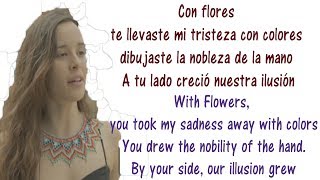 Monsieur Periné  Nuestra Canción  Lyrics English and Spanish  Our song  Translation amp Meaning [upl. by Ynaittirb931]