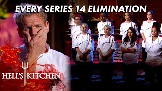 Every Series 14 Elimination on Hells Kitchen [upl. by Homere93]