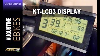 How to program the KTLCD3 Electric Bike Computer 20 Ebike functions [upl. by Etra]