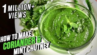 How To Make Coriander Mint Chutney  Easy Recipe By Ruchi Bharani  Basic Cooking [upl. by Yleik]