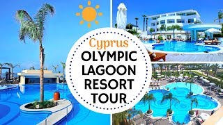 OLYMPIC LAGOON RESORT PAPHOS CYPRUS HOTEL TOUR  REVIEW  THE LODGE GUYS [upl. by Risteau]