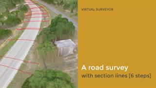 A road survey with section lines 6 steps [upl. by Sainana98]