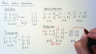 Linear Algebra  Matrix Operations [upl. by Vena]