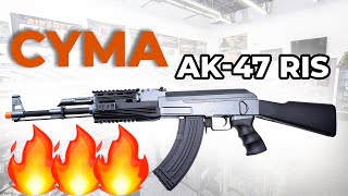 CYMA CM028 RIS AK47 Tactical Airsoft AEG Overview 🔥🔥🔥 [upl. by Nacim]