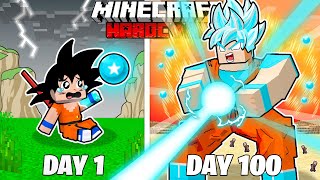 I Survived 100 Days as DIAMOND GOKU in HARDCORE Minecraft [upl. by Katlin104]