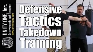 Security Guard Training  Defensive Tactics Takedown  Unity One Inc [upl. by Anyk]