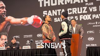 Full Presser Keith Thurman Vs Mario Barrios Esnews Boxing [upl. by Eelreveb]