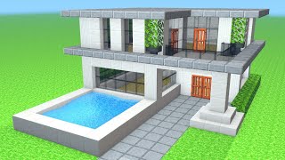 TUTO GRANDE MAISON MODERNE FACILE À FAIRE  Minecraft [upl. by Elleivad]