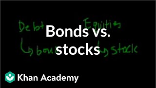 Bonds vs stocks  Stocks and bonds  Finance amp Capital Markets  Khan Academy [upl. by Llert]