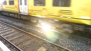 Merseyrail 507 009 making arcs at Birkdale station [upl. by Vanda959]