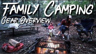 Family Camping  Our Gear Overview [upl. by Anewor]