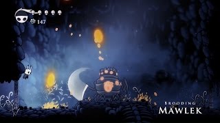 Brooding Mawlek Boss Fight  Hollow Knight [upl. by Nylanej335]