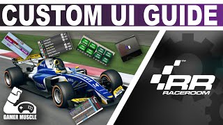 RaceRoom Custom Hud UI Guide  Web Hud Download Link [upl. by Sik]