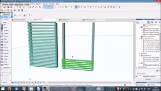 Archicad 19 comment faire un bardage bois [upl. by Larina]