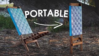 DIY Portable Outdoor Camping Chair  Beginner Woodworking Project [upl. by Hnahc]