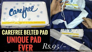 Carefree belted sanitary pad review  how to wear carefree belted pad  review by aarti [upl. by Lynden]