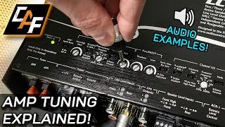 Amplifier Tuning Settings How To  Gain Crossovers Bass Boost [upl. by Ayotna]