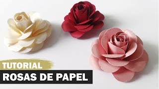 Como fazer uma rosa de papel [upl. by Ardnuyek]