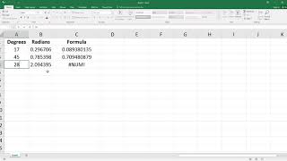 How to Calculate Cos ArcCos and Radians in Excel HD [upl. by Vedi]