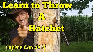 Learn How to throw a hatchet easy tips and tricks to throwing a hatchet [upl. by Niwri857]