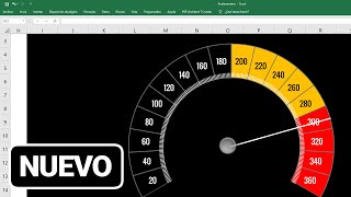 EXCEL Como crear un VELOCÍMETRO en EXCEL fácil y sencillo  MÉTODO 2020 [upl. by Martineau889]