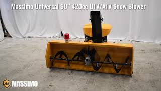 MASSIMO MOTOR  HOW TO  INSTALL UNIVERSAL SNOW BLOWER MOUNT [upl. by Jahdol]