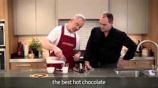 How to make a hot chocolate using an aerolatte milk frother [upl. by Ainattirb]