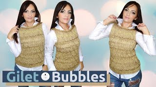 TUTORIAL Gilet Bubbles 🤍lafatatuttofare🤍 [upl. by Oiramd]