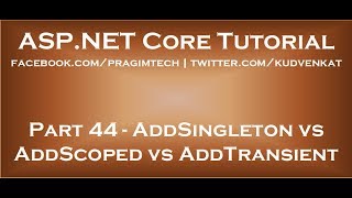 AddSingleton vs AddScoped vs AddTransient [upl. by Petra]