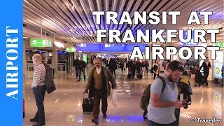 TRANSIT WALK AT FRANKFURT Airport FRA Terminal 1  Connection Flight Transfer Arriving amp Departing [upl. by Tletski]