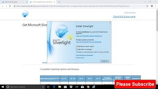 DownloadInstall Microsoft Silverlight on Windows 10 [upl. by Releehw]