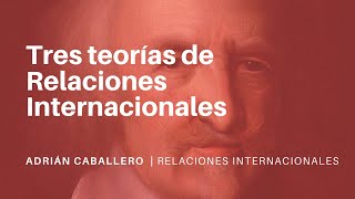 Tres TEORÍAS de RELACIONES INTERNACIONALES [upl. by Jowett]