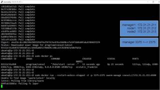 Docker Swarm Create and Join Node [upl. by Mailliw933]