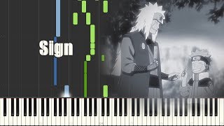 Naruto Shippuuden Opening 6  Sign Piano Synthesia [upl. by Enrol758]