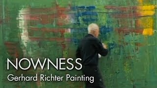 Gerhard Richter Painting watch the master artist at work [upl. by Trev]