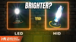 HID vs LED  Which is Brighter 35w HID 55w HID and 5 Popular LED Bulbs [upl. by Zirtaeb]