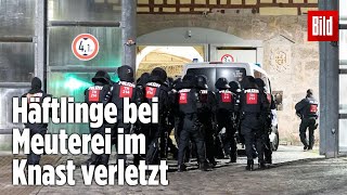 Gefängnismeuterei Polizei stürmt Knast in Thüringen  JVA Untermaßfeld [upl. by Nac70]