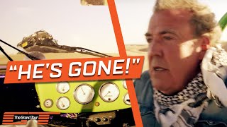 Jeremy Clarkson Terrified When Richard Hammond Crashes Off A Sand Dune  The Grand Tour [upl. by Hamnet]